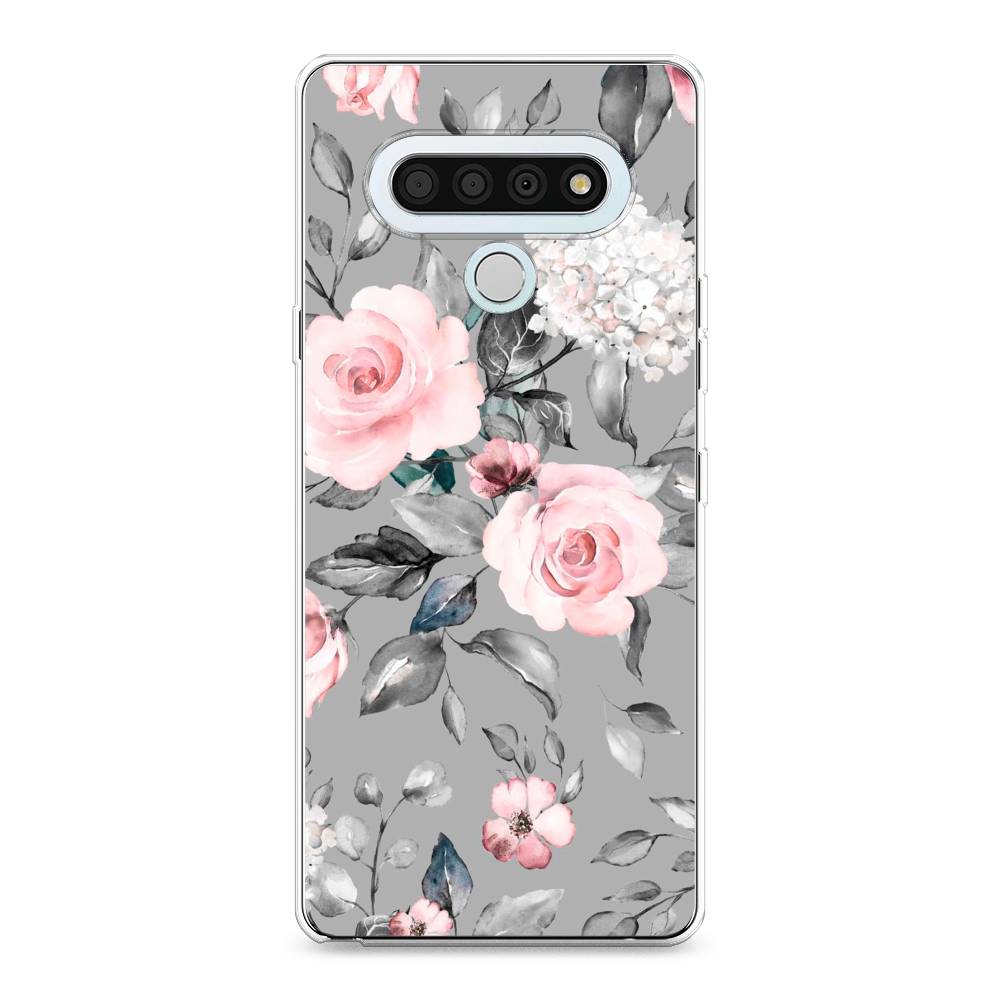 

Чехол Awog "Розы на сером" для LG Stylo 6, 84550-8