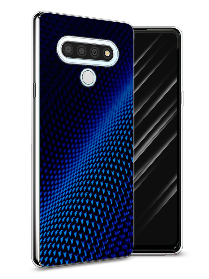 

Чехол Awog на LG Stylo 6 "Синий карбон", Черный;синий, 84550-3