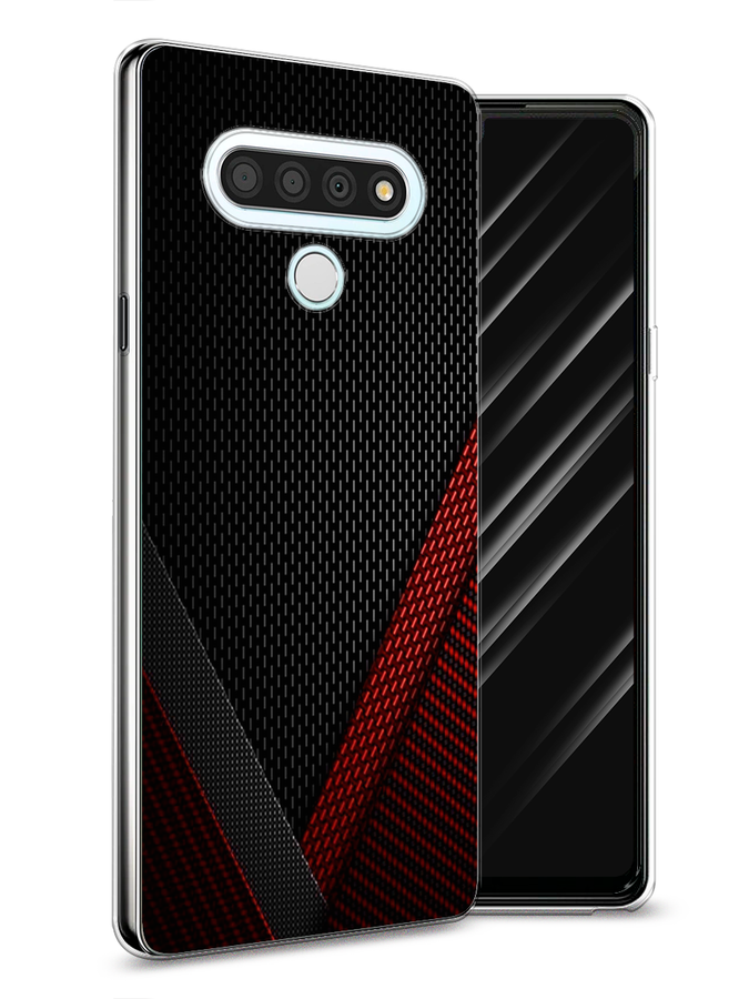 

Чехол Awog на LG Stylo 6 "Красный карбон", Черный;красный, 84550-3