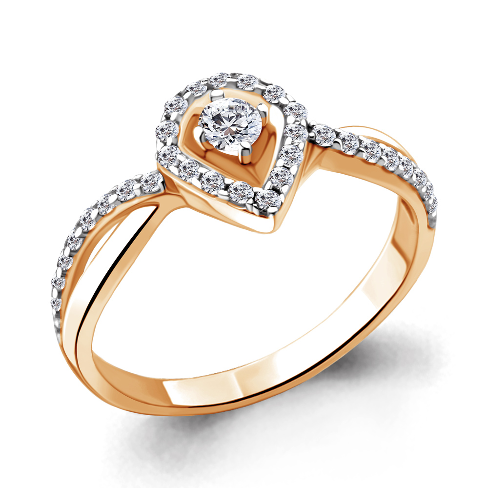 

Кольцо из серебра с фианитом р. Aquamarine 68941А, 68941А_925_з