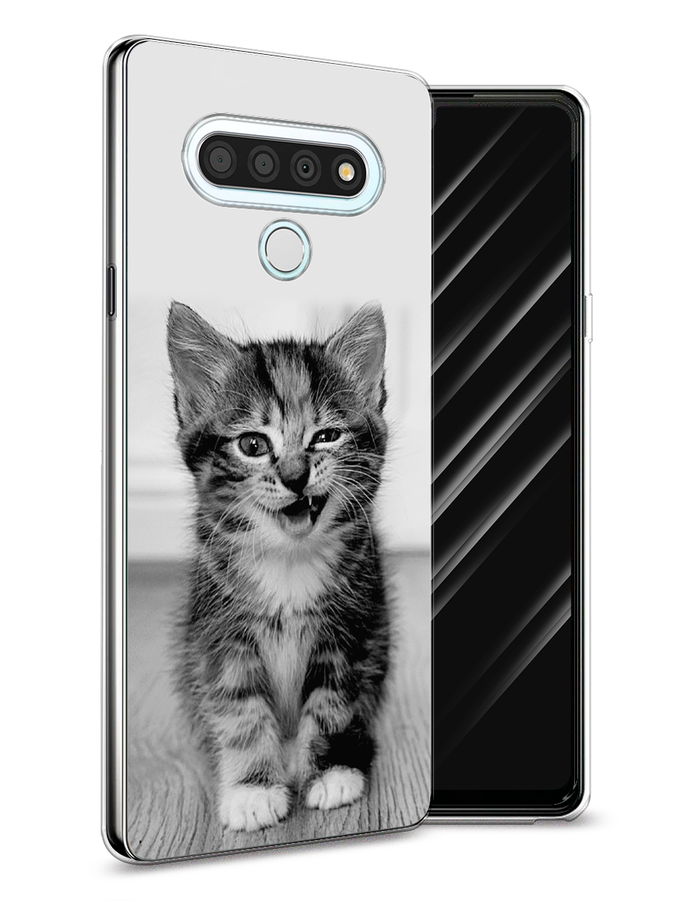 

Чехол Awog на LG Stylo 6 "Подмигивающий котенок", Черный;серый, 84550-1