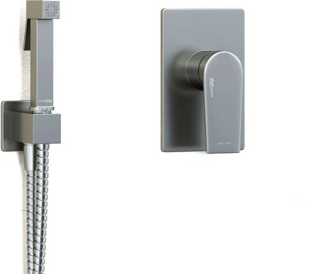 

Гигиенический душ Wasserkraft A84095 SET2208 со встраиваемым смесителем, Хром