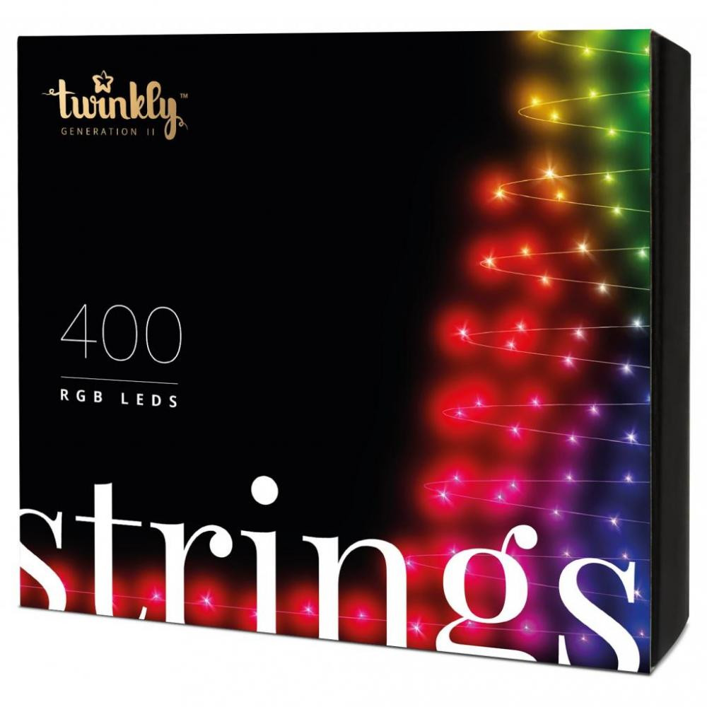 Световая гирлянда новогодняя Twinkly Strings RGB 400 TWS-400 STP 32 м разноцветный/RGB