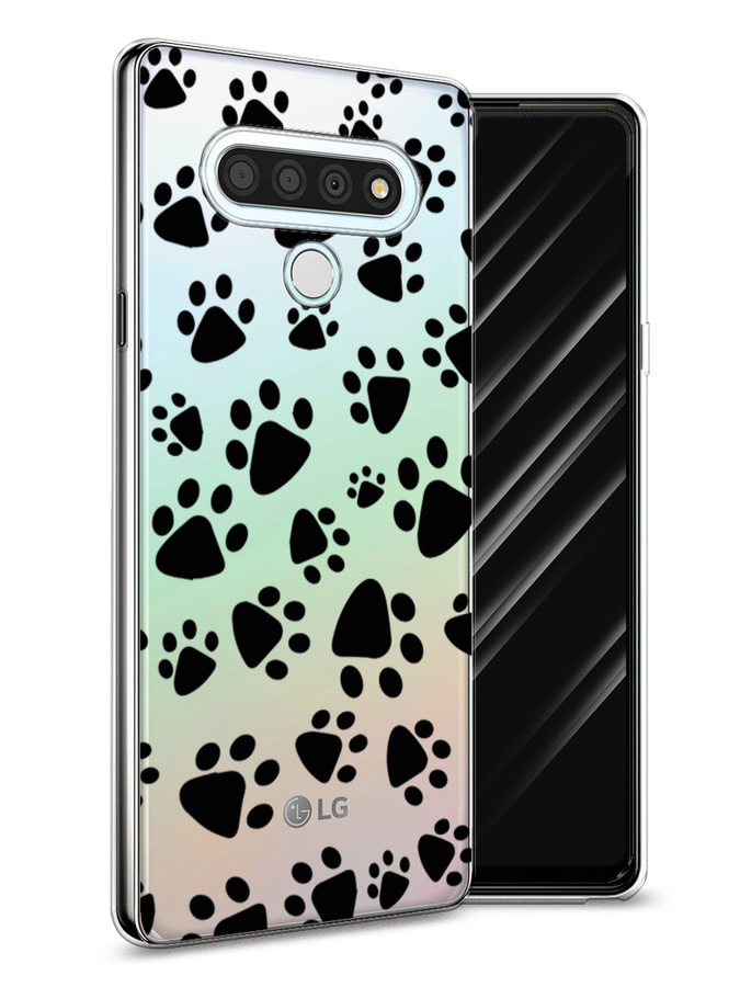 

Чехол Awog на LG Stylo 6 "Лапки черные", Черный, 84550-2