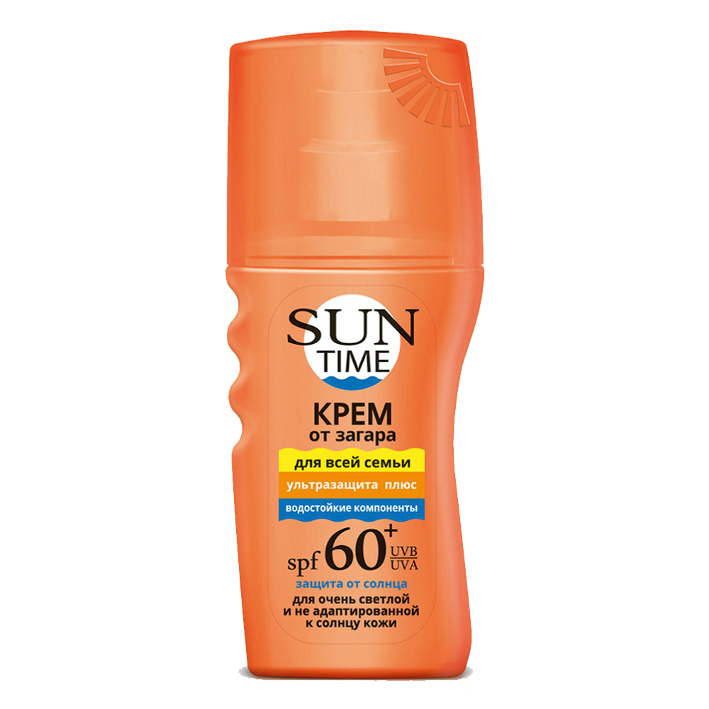 Крем-спрей Sun Time солнцезащитный, для всей семьи, SPF60+, 150 мл
