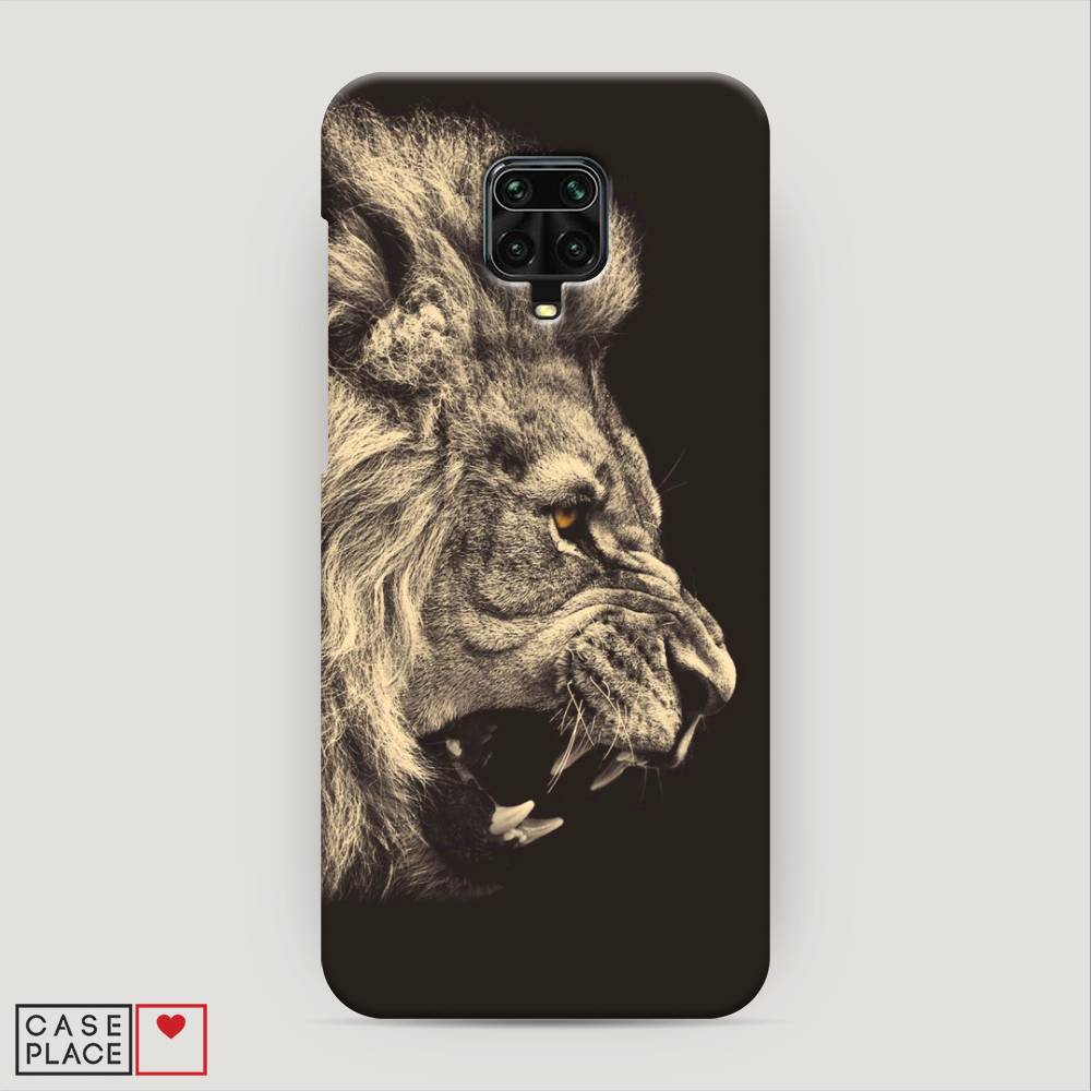 

Пластиковый чехол "Львиный рык 2" на Xiaomi Redmi Note 9 Pro, 38020-1