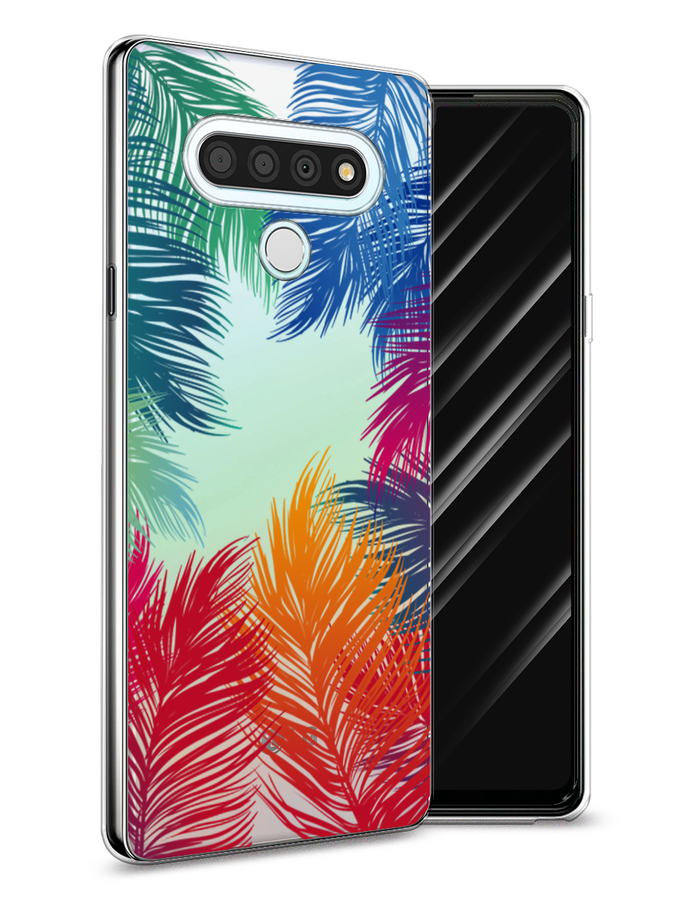 

Чехол Awog на LG Stylo 6 "Рамка из перьев", Красный, 84550-4