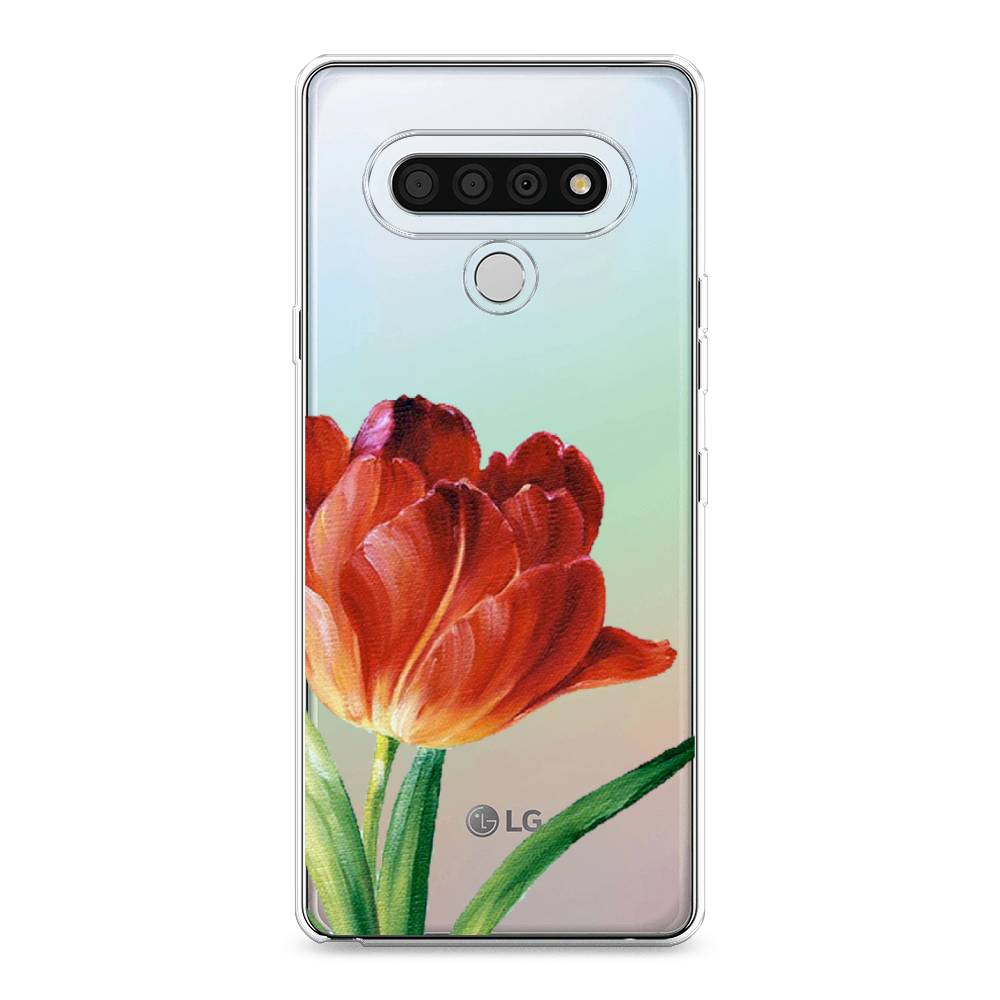 фото Чехол awog "красный тюльпан" для lg stylo 6