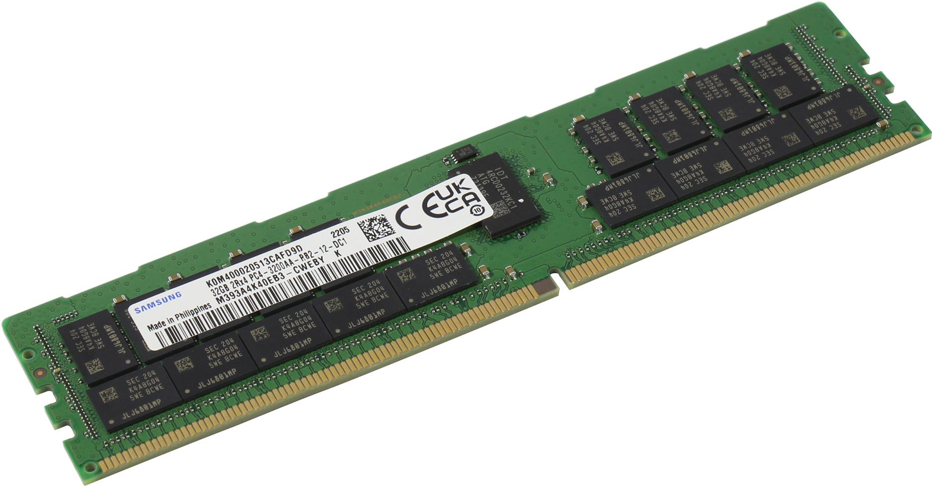 

Оперативная память Samsung M393A4K40EB3-CWE DDR4 1x32Gb, 3200MHz, M393A4K40EB3-CWE