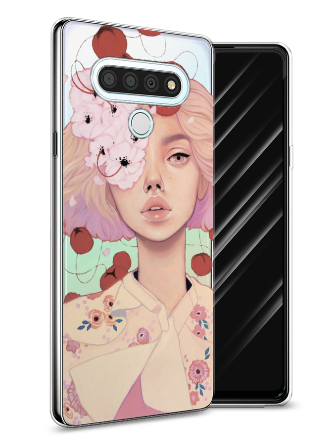 

Чехол Awog на LG Stylo 6 "Цветочная анархия", Бежевый;розовый;красный, 84550-7