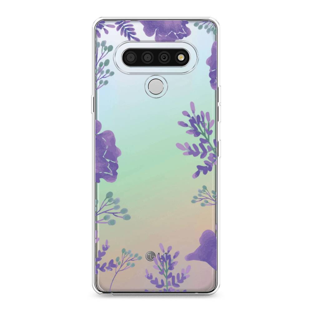 фото Чехол awog "сиреневая цветочная рамка" для lg stylo 6