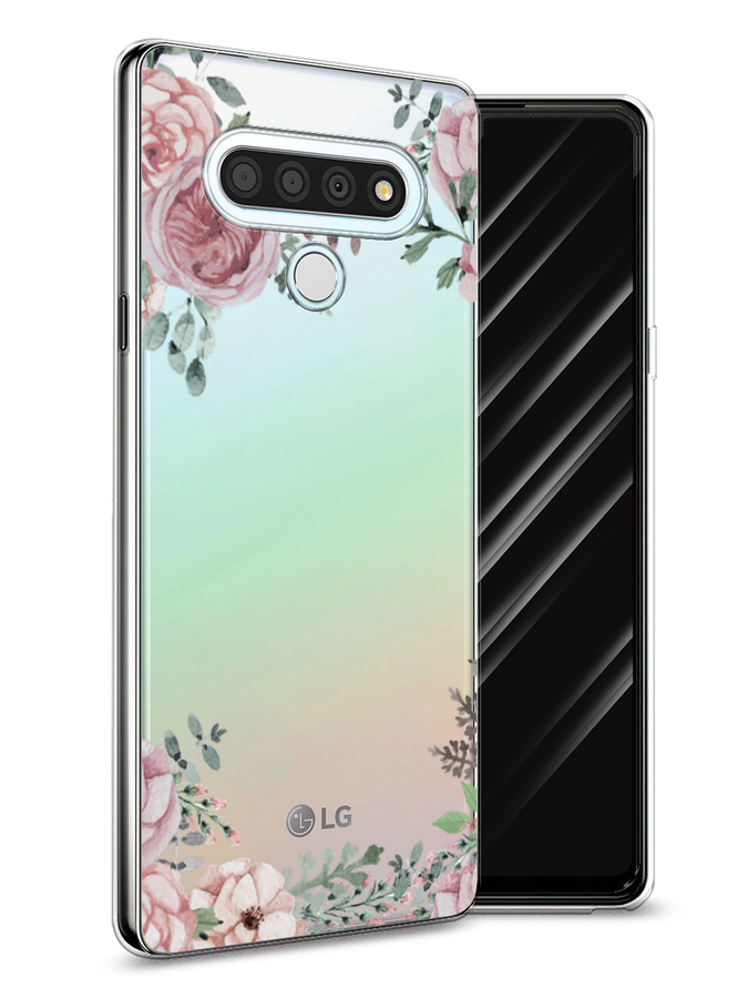 

Чехол Awog на LG Stylo 6 "Нежные розы акварель", Прозрачный;розовый;зеленый, 84550-8