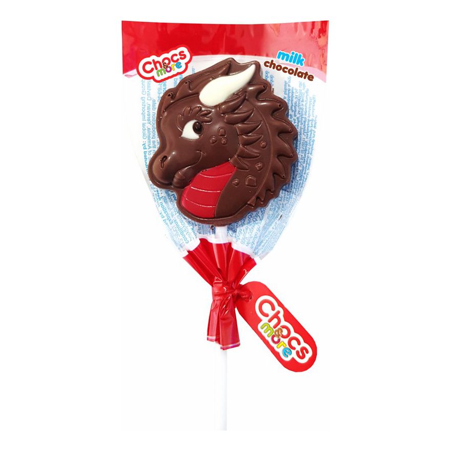 

Шоколад фигурный Chocs&More Дракон молочный на палочке 20 г