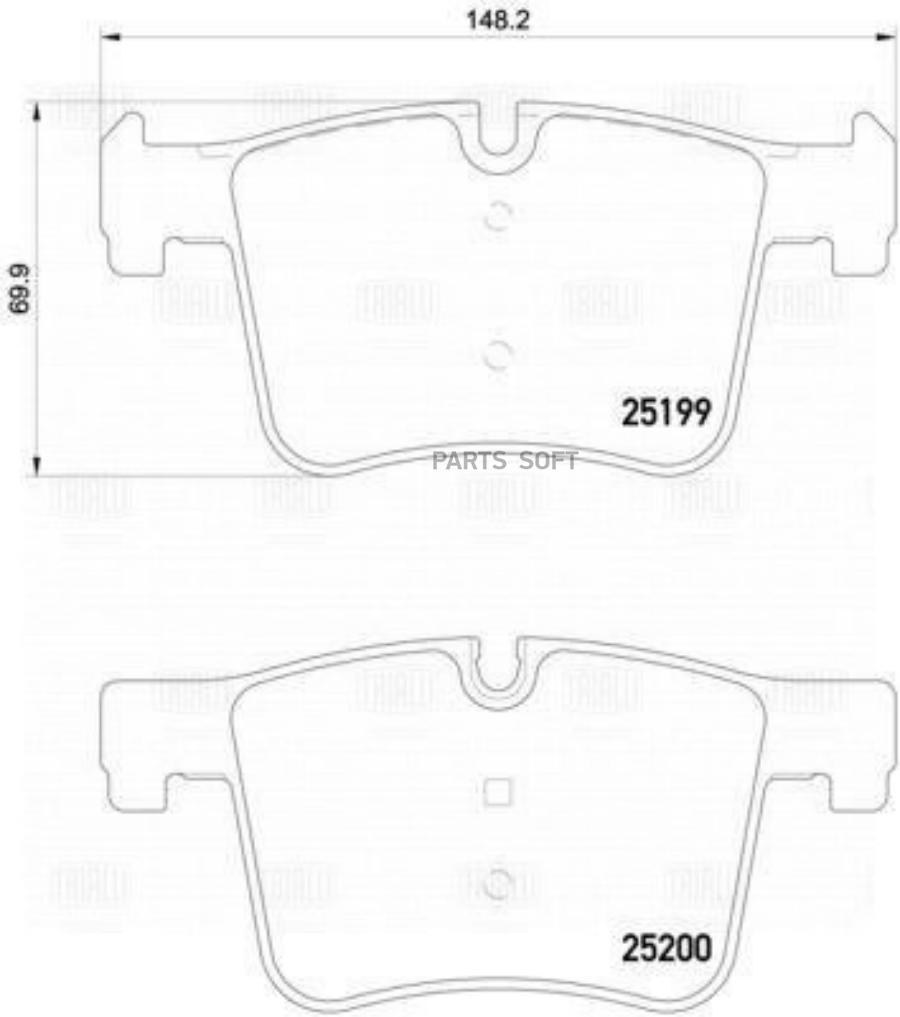 Колодки Торм. Для А/М Bmw 1 (F20) (11-)/3 (F30) (11-) Диск. Перед. Т/С Bosch (С Датчиком)