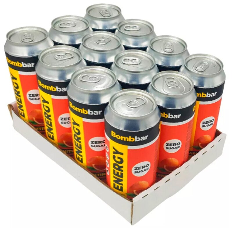 

Энергетический напиток BOMBBAR Energy L-Carnitine, грейпфрут (12 штук по 500 мл)