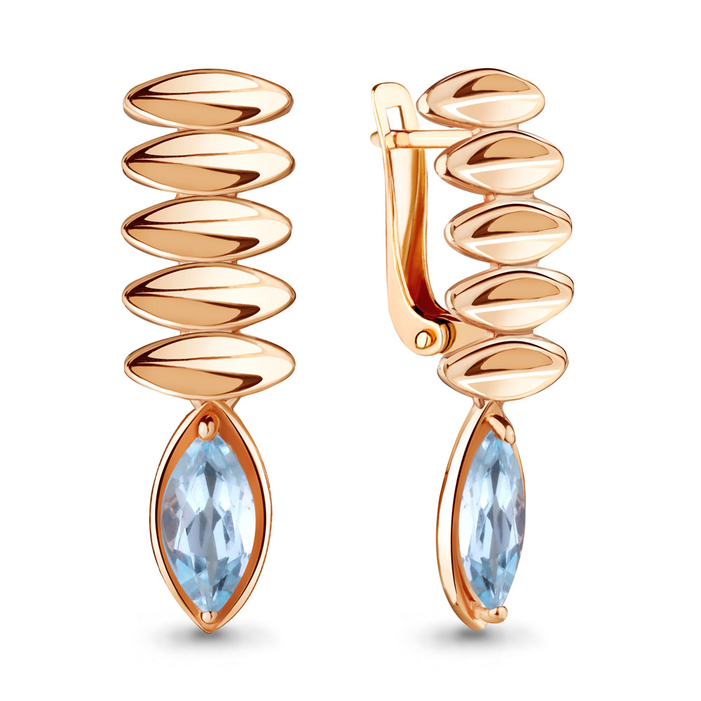 

Серьги из серебра с топазом Aquamarine 4722802_925_з, 4722802_925_з