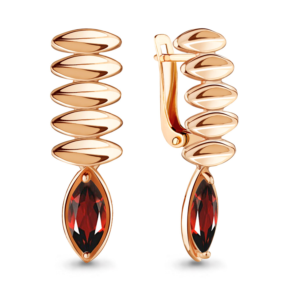 

Серьги из серебра с гранатом Aquamarine 4722803_925_з, 4722803_925_з