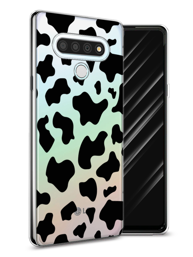 

Чехол Awog на LG Stylo 6 "Пятна коровы черные", Черный, 84550-2