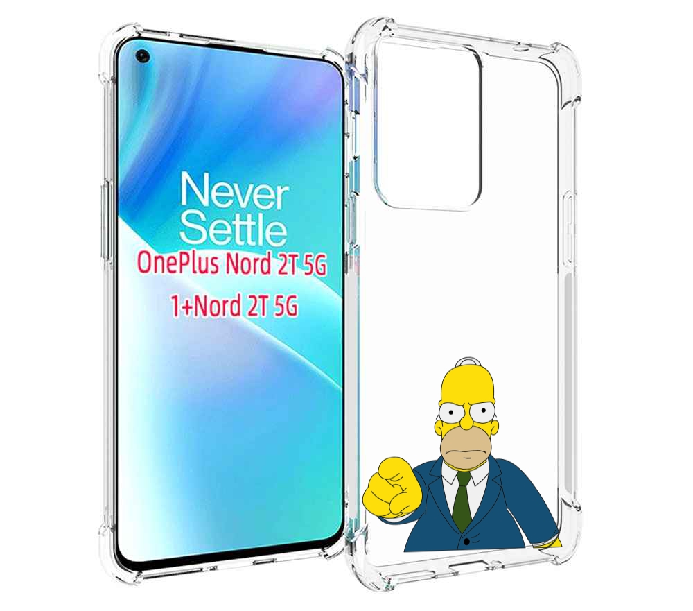 

Чехол MyPads гомер-злой для OnePlus Nord 2T, Прозрачный, Tocco
