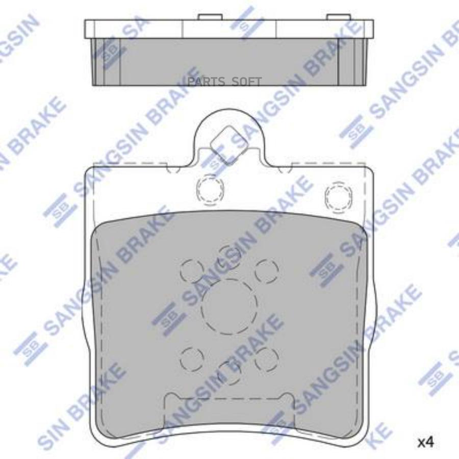 

Тормозные колодки Sangsin brake SP2208