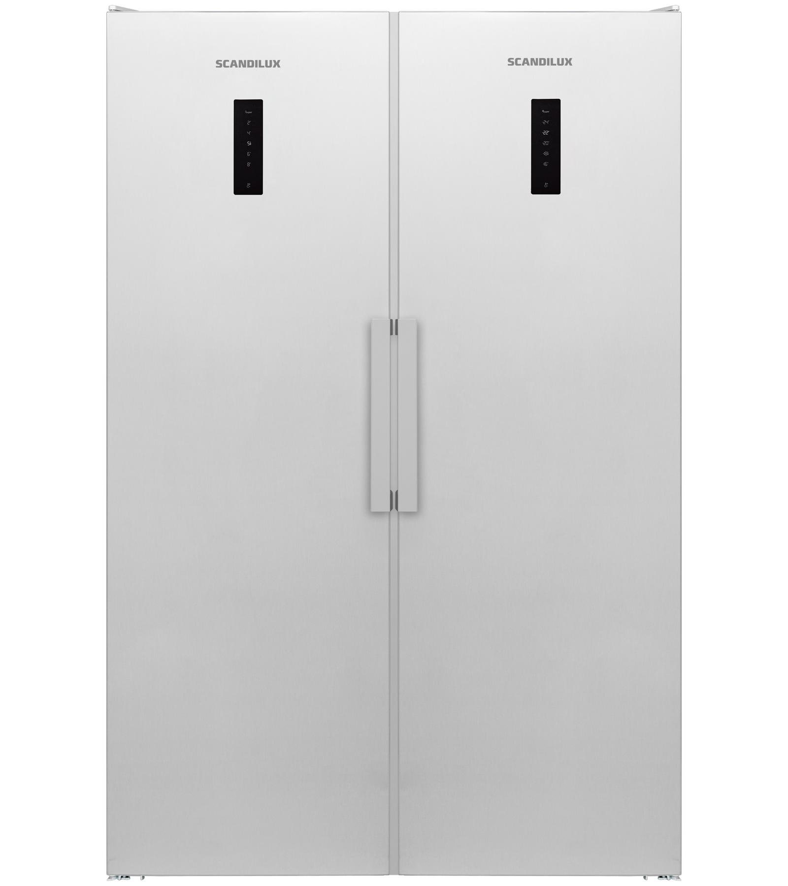 Холодильник Scandilux SBS711EZ12 W белый