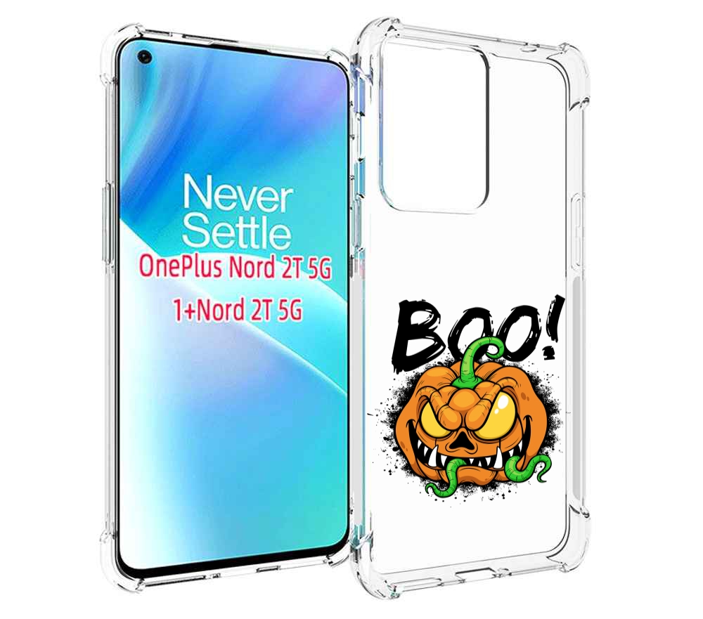 

Чехол MyPads Хэллоуин бу для OnePlus Nord 2T, Прозрачный, Tocco