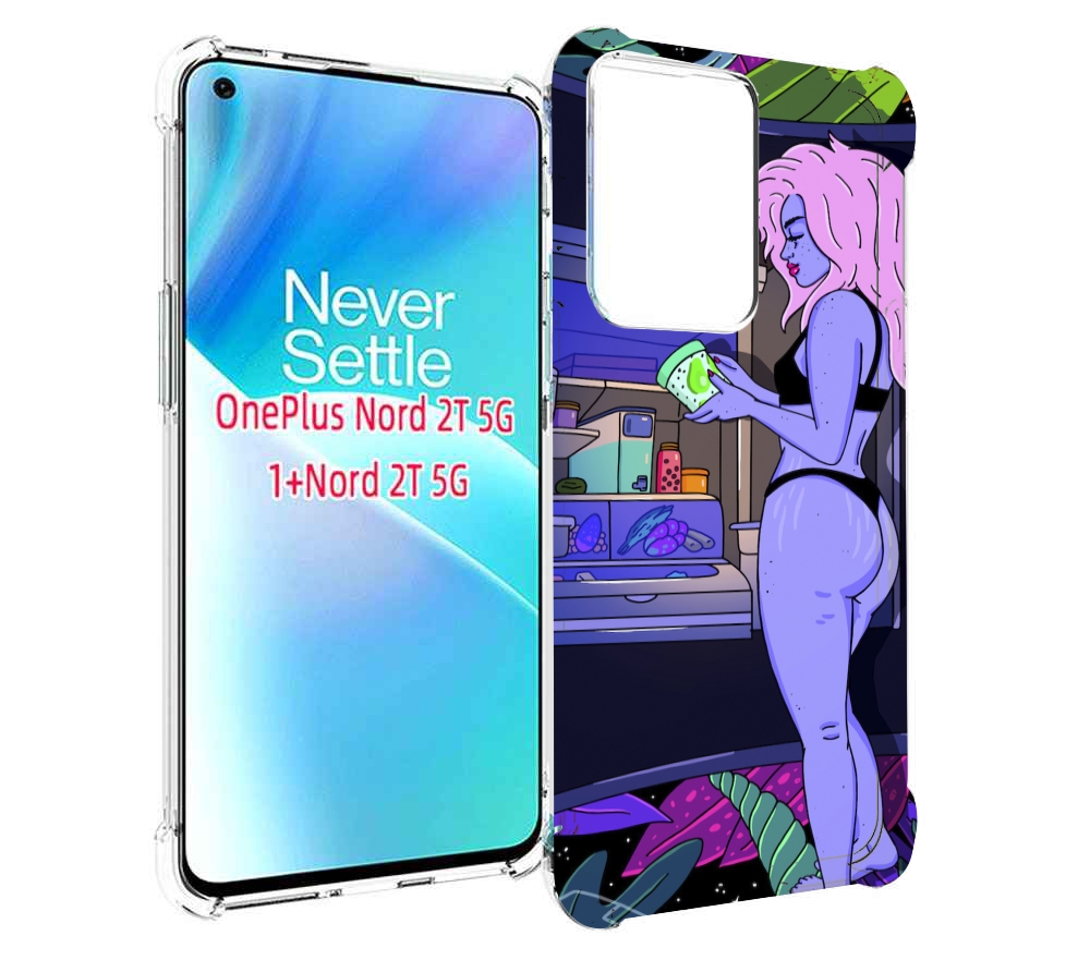 

Чехол MyPads девушка любит покушать женский для OnePlus Nord 2T, Прозрачный, Tocco