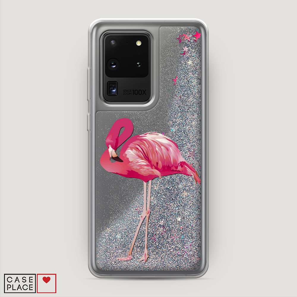 

Чехол Awog на Samsung Galaxy S20 Ultra "Застенчивый фламинго", Разноцветный, 29491-1