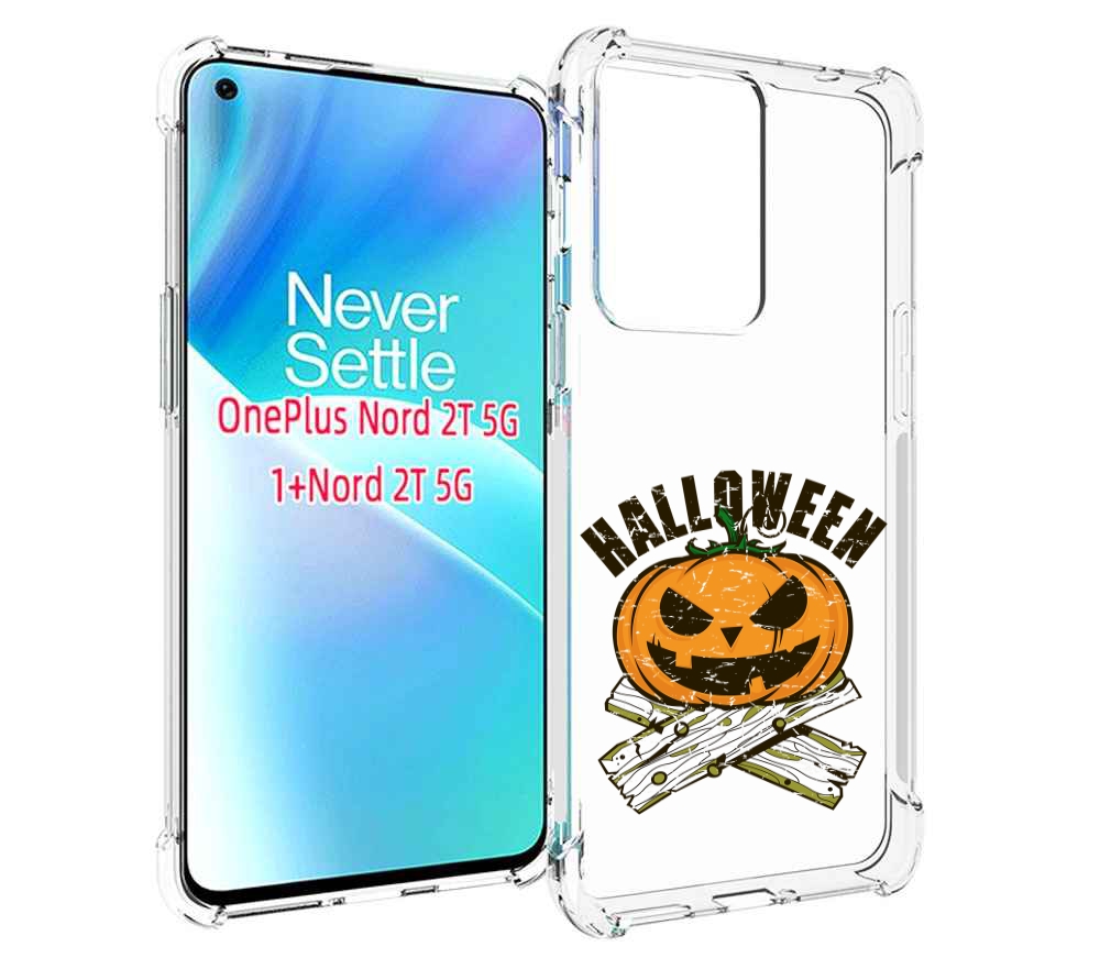 

Чехол MyPads Хэллоуин доски тыква для OnePlus Nord 2T, Прозрачный, Tocco