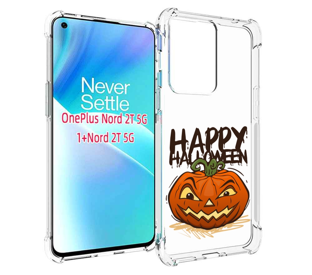 

Чехол MyPads Хэллоуин счастливый для OnePlus Nord 2T, Прозрачный, Tocco
