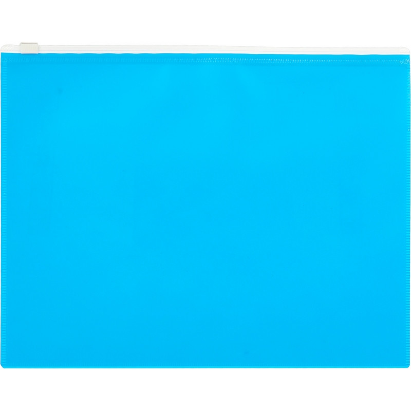 Папка-конверт на молнии А5 Attache Color , голубой, (6шт.)