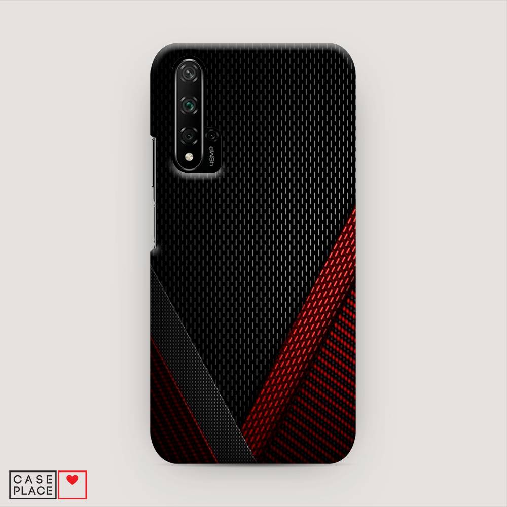 

Чехол Awog "Красный карбон" для Huawei Nova 5T, 610520-2