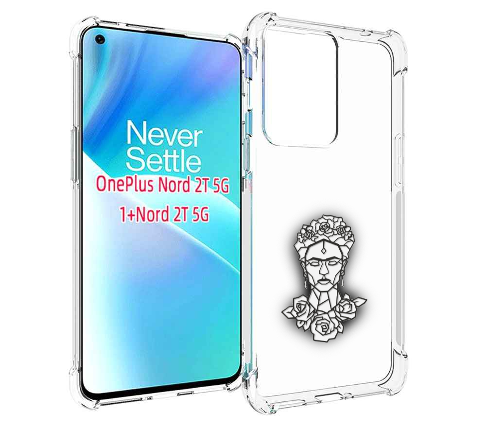 

Чехол MyPads девушка с цветами с гранями женский для OnePlus Nord 2T, Прозрачный, Tocco