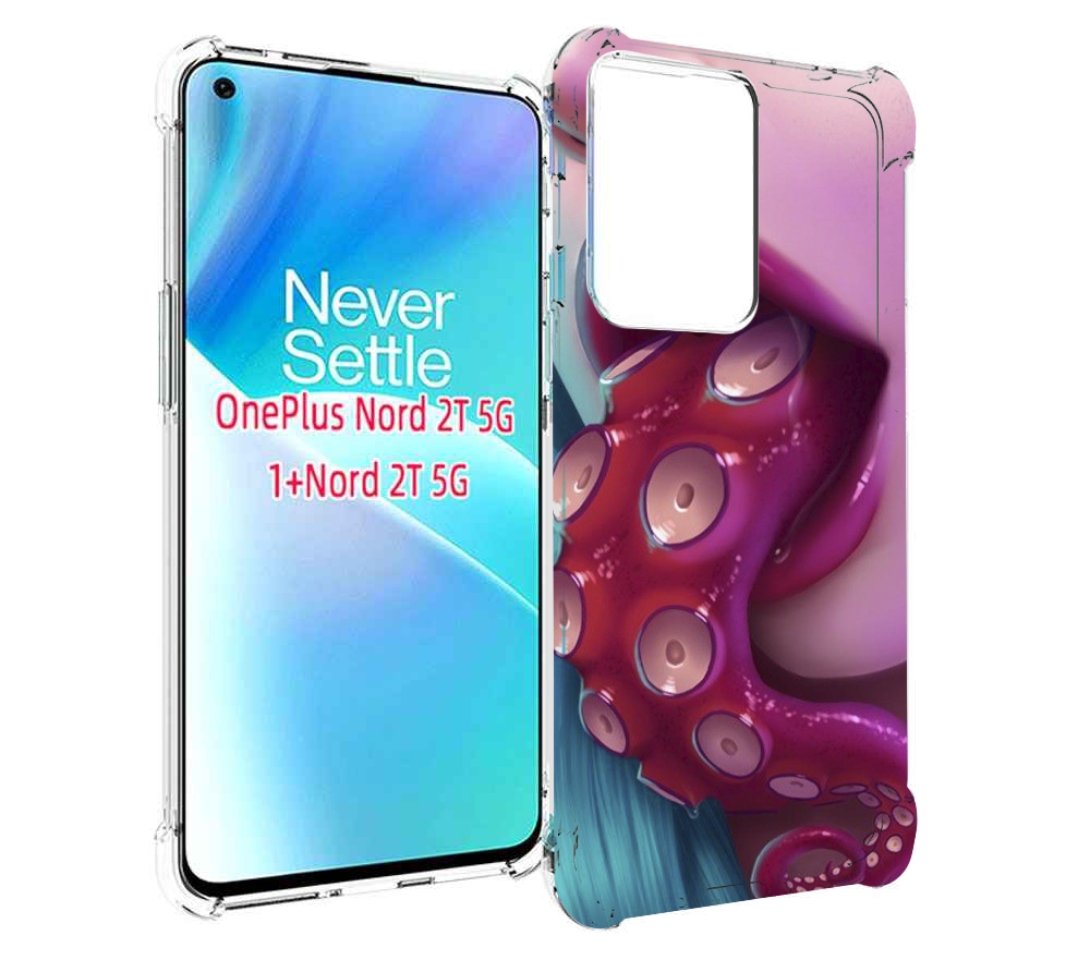 

Чехол MyPads девушка с щупальцой женский для OnePlus Nord 2T, Прозрачный, Tocco