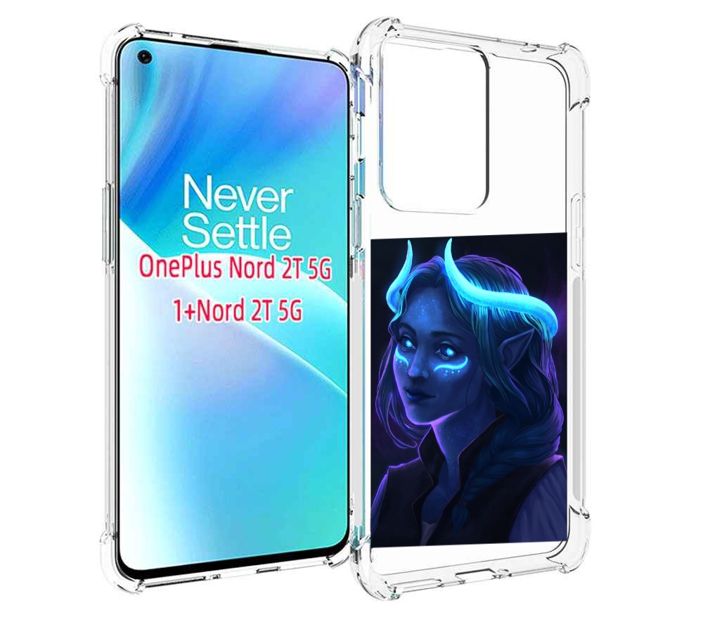 

Чехол MyPads девушка синяя ледяная женский для OnePlus Nord 2T, Прозрачный, Tocco