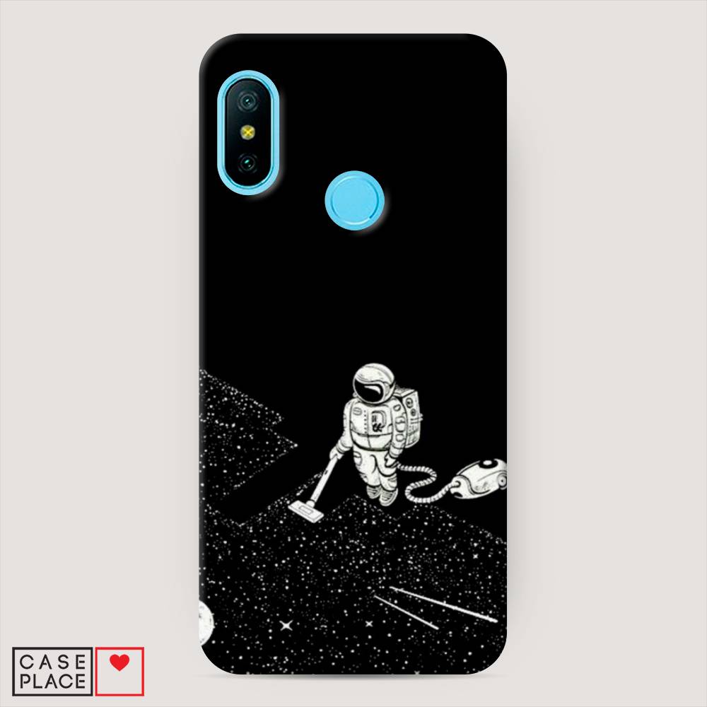 

Пластиковый чехол "Космонавт с пылесосом" на Xiaomi Redmi 6 Plus, 33920-3