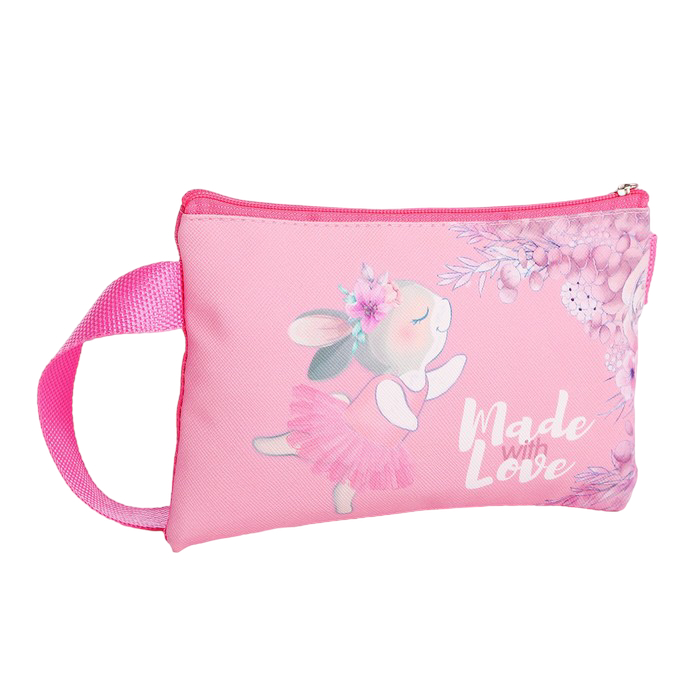 

Сумочка детская "Made with love", эко-кожа, розовый, 16х11 см
