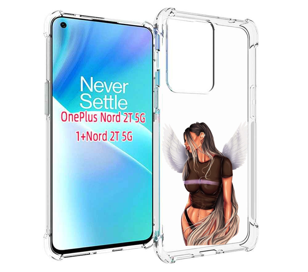 

Чехол MyPads девушка-ангел-с-крыльями женский для OnePlus Nord 2T, Прозрачный, Tocco