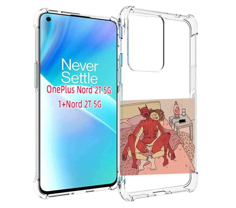 

Чехол MyPads девушка-без-кожи для OnePlus Nord 2T, Прозрачный, Tocco