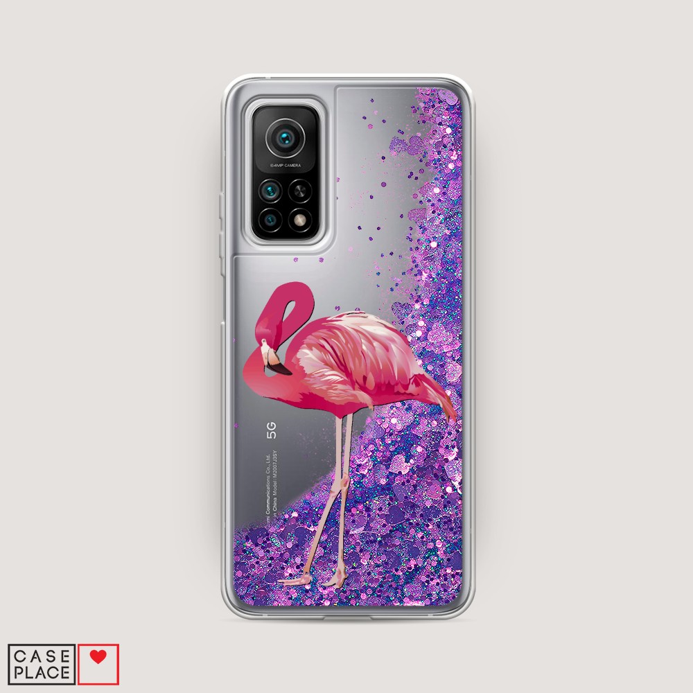

Чехол Awog на Xiaomi Mi 10T "Застенчивый фламинго", Разноцветный, 39392-1