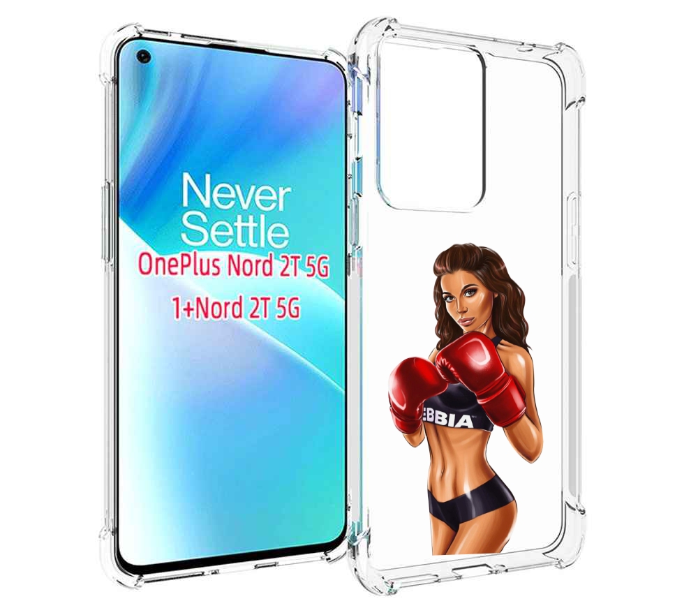 фото Чехол mypads девушка-в-боксерских-перчатках женский для oneplus nord 2t