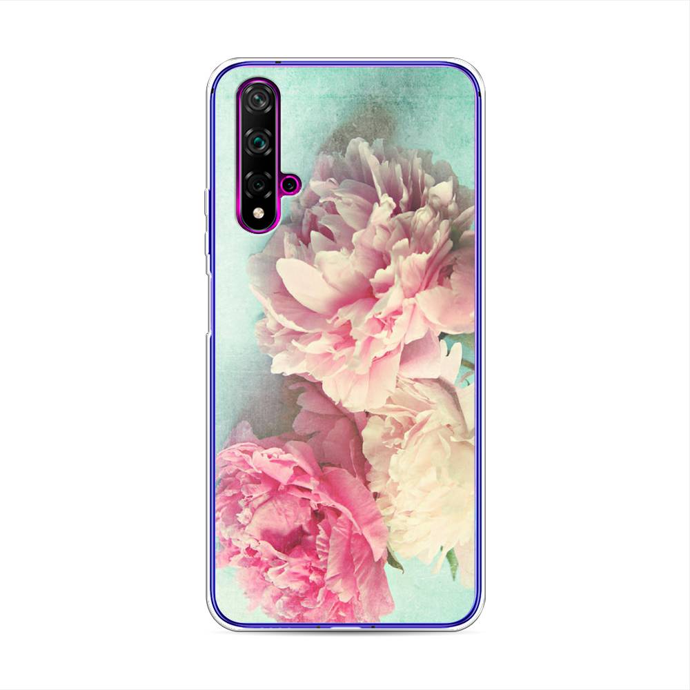 

Чехол Awog на Huawei Nova 5T "Пионы new", Разноцветный, 610550-8