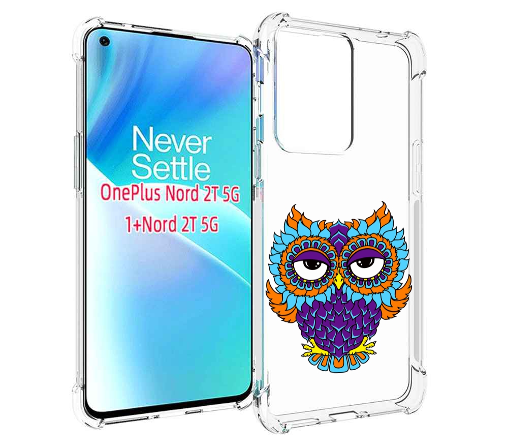 

Чехол MyPads Цветная сова для OnePlus Nord 2T, Прозрачный, Tocco