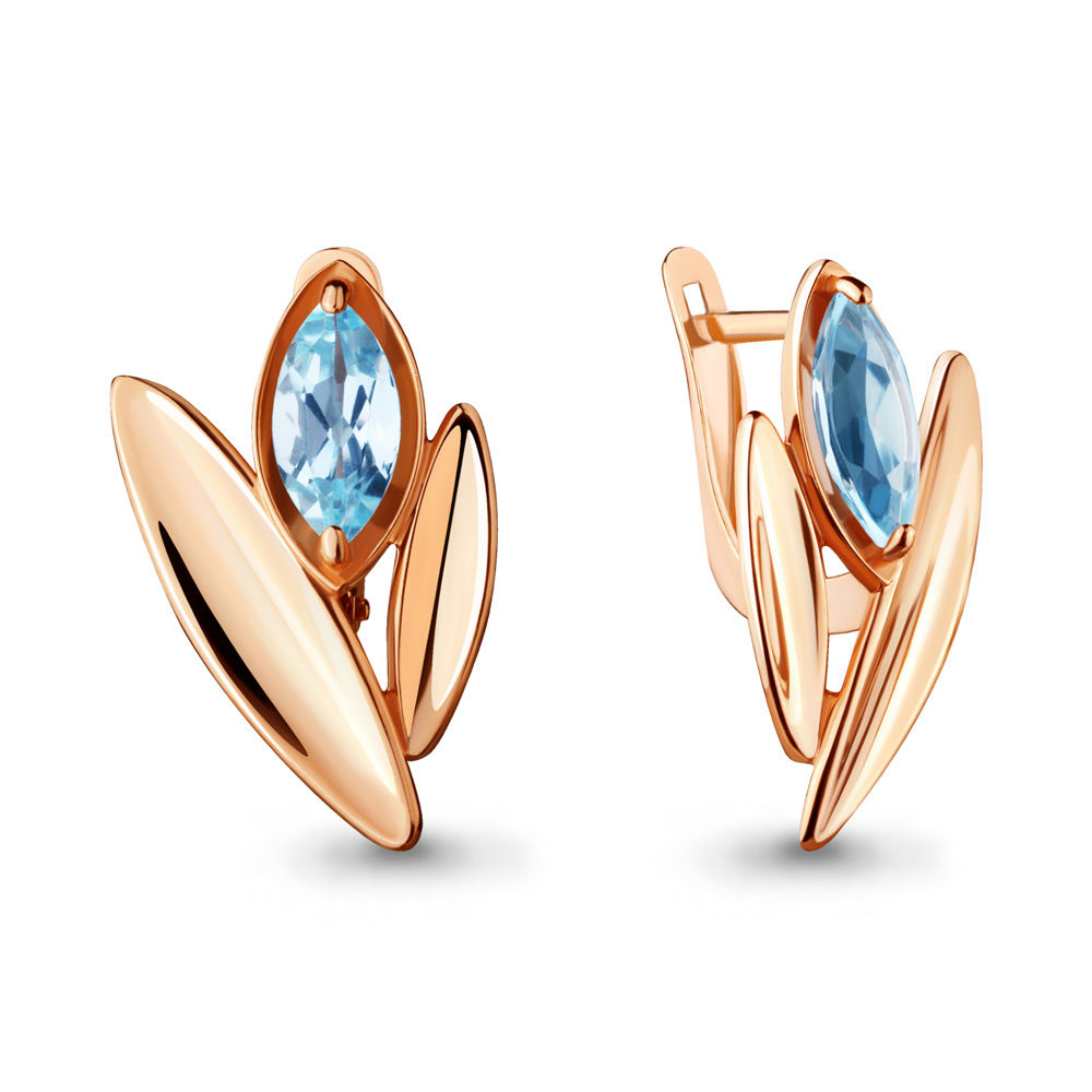 

Серьги из серебра с топазом Aquamarine 4723002_925_з, 4723002_925_з
