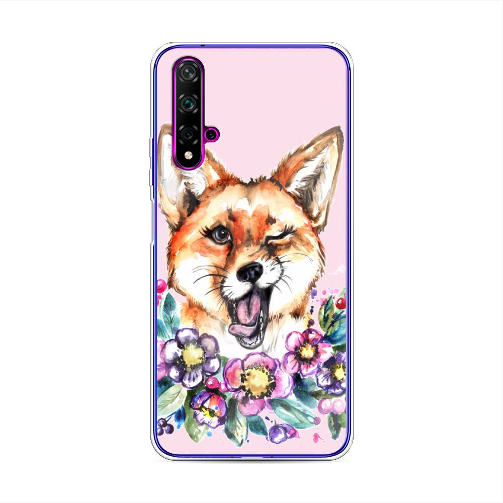 

Чехол Awog на Huawei Nova 5T "Подмигивающая лиса", Разноцветный, 610550-10