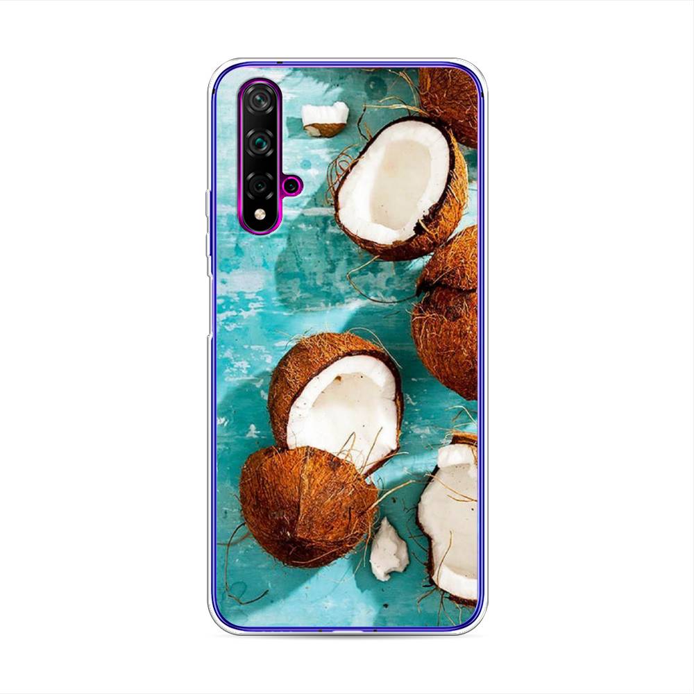 

Чехол Awog на Huawei Nova 5T "Разбитые кокосы", Разноцветный, 610550-10