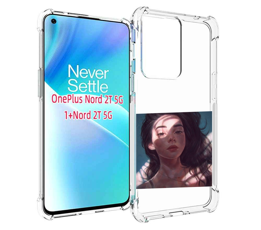 

Чехол MyPads девушка-в-лучах женский для OnePlus Nord 2T, Прозрачный, Tocco