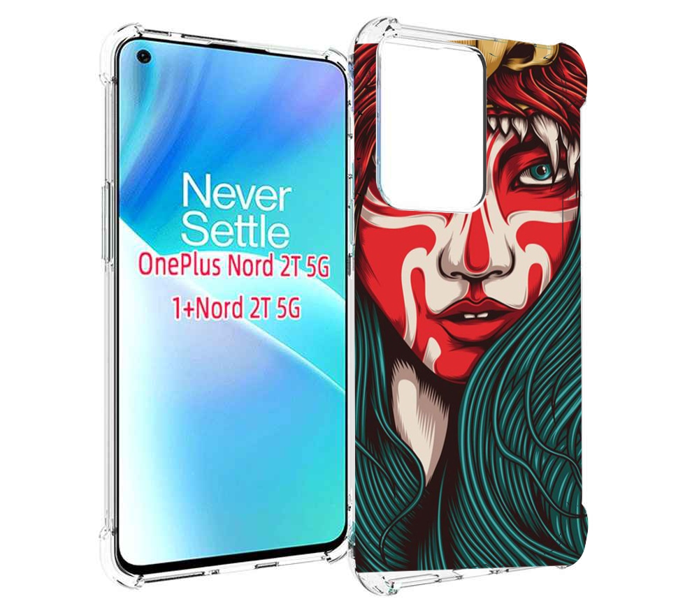 

Чехол MyPads девушка-в-маскировке для OnePlus Nord 2T, Прозрачный, Tocco
