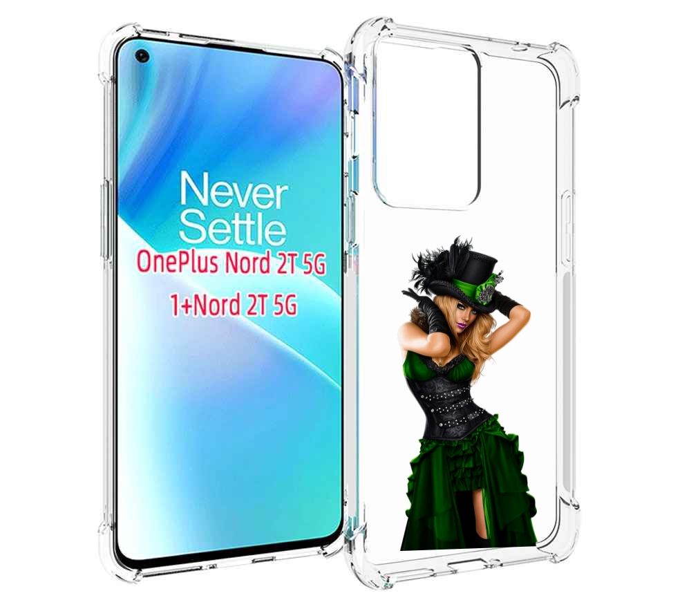 

Чехол MyPads девушка-в-модном-длинном-платье женский для OnePlus Nord 2T, Прозрачный, Tocco