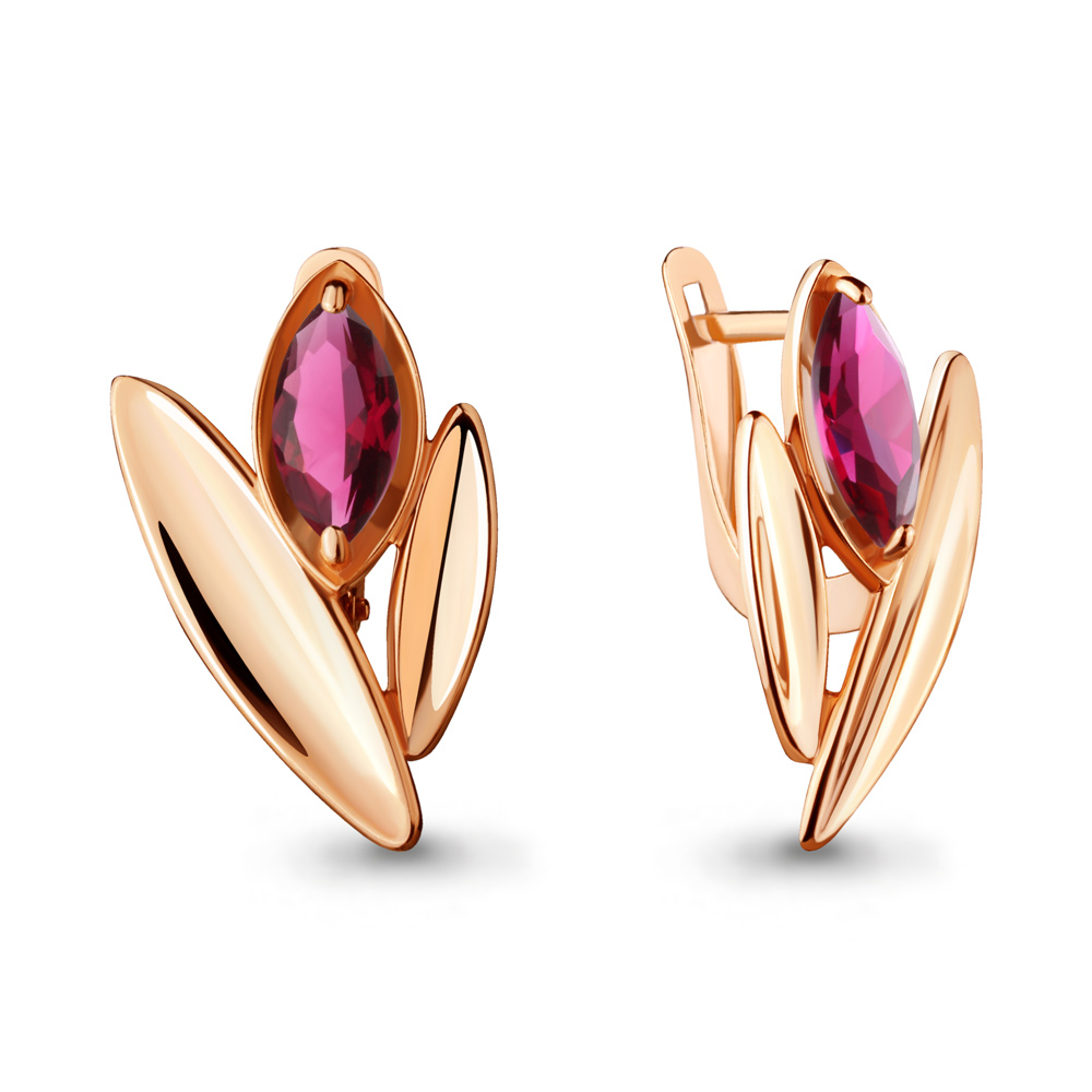 

Серьги из серебра с рубеллитом Aquamarine 47230604_925_з, 47230604_925_з
